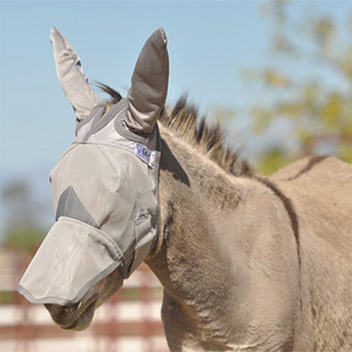 Masque Anti-Insectes Oreilles Naseaux Ane Mule