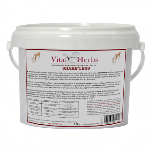 Shake Less Encensement cheval Vital Herbs