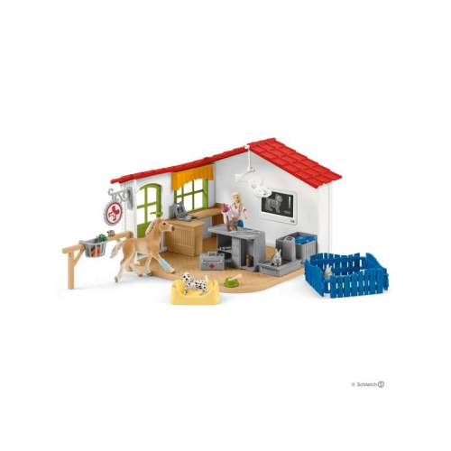 Kit Schleich cabinet vétérinaire avec animaux