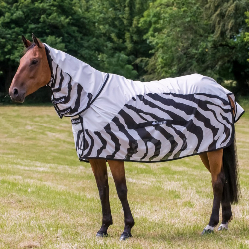 Chemise anti-mouche cheval imperméable Buzz-off Zebra Rain - Bucas