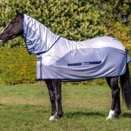 Chemise anti-mouche cheval imperméable avec couvre-cou Buzz-off Rain - Bucas