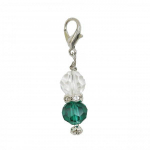 Lucky Charm Porte Bonheur Blanc Vert clair