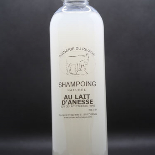 Shampoing au lait d’ânesse (30 % de lait – 250 ml)