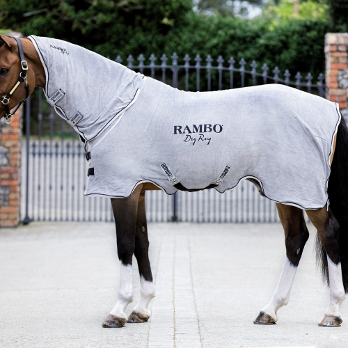 Chemise séchante cheval microfibre avec couvre-cou Rambo dry - Horseware