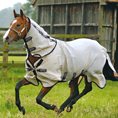 Chemise anti-mouche cheval avec couvre-cou imprégnée Vamoose Rambo Fly Buster - Horseware