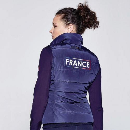 Gilet sans manches cavalier Femme Harcour Galanh Team France