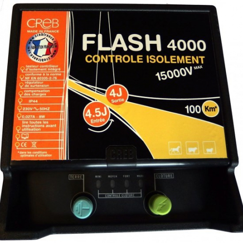 Électrificateur 60 km Flash 4000