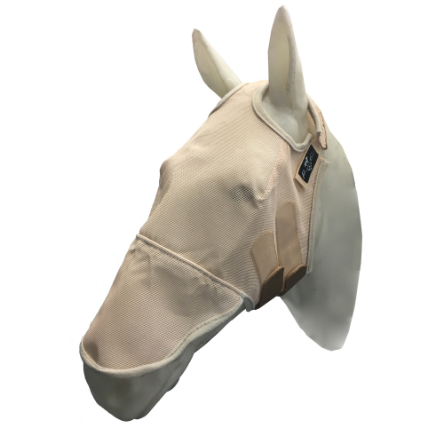 Masque anti-mouche et anti-UV cheval sans oreilles Fly Mask - Professional Choice