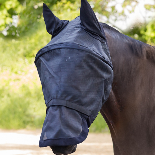 Masque anti-mouche cheval intégral avec arceau Premium - Waldhausen