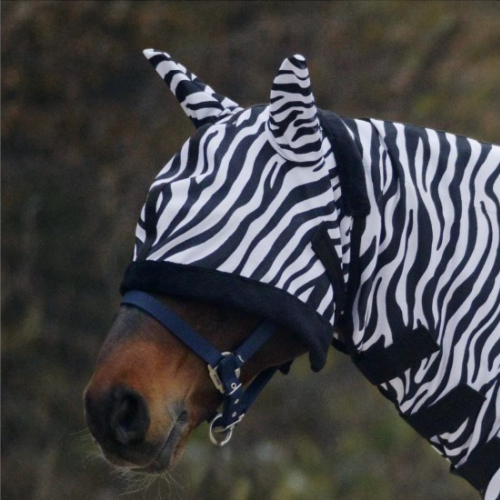 Masque anti-mouche cheval Zebra - Waldhausen