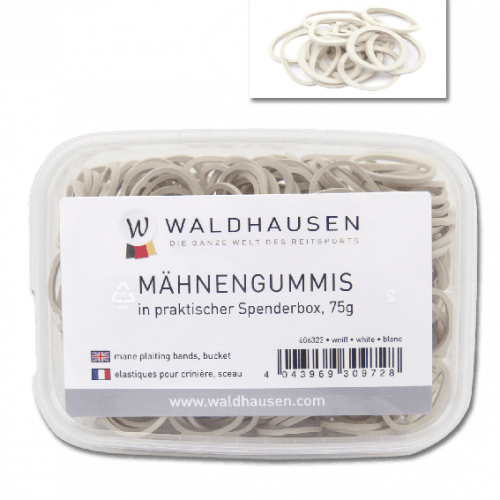 Boite élastiques à natter crinière 75 g Waldhausen