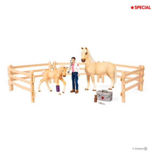 Kit de jeux Box de Soins pour chevaux - Schleich