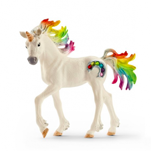 Figurine Licorne Arc-en-ciel poulain - Schleich