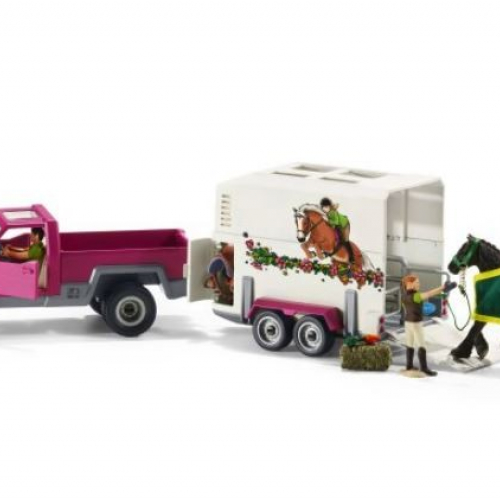 Pick-up avec van cheval - Schleich