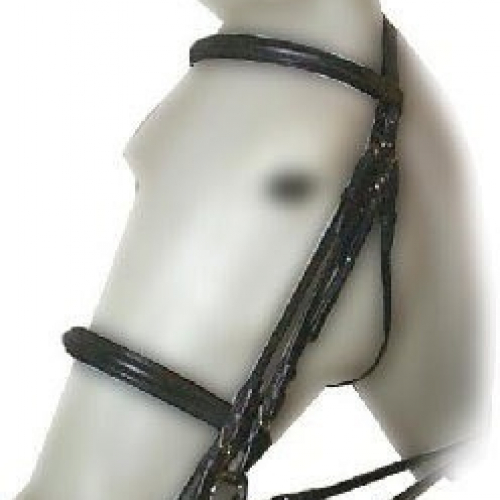 Bride de dressage cuir muserolle française - Cavalhorse