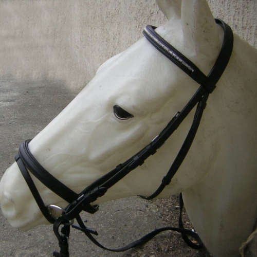 Bridon cuir muserolle combinée - Cavalhorse