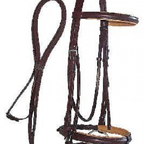 Bridon cuir muserolle combinée - Cavalhorse