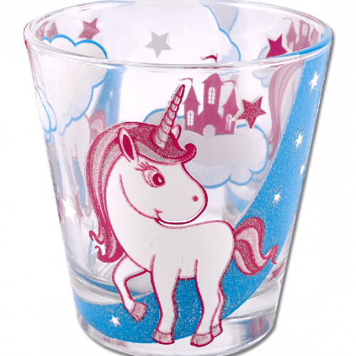 Verre licorne à paillettes