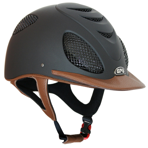 Casque équitation cuir Speed'Air Leather 2X - Gpa