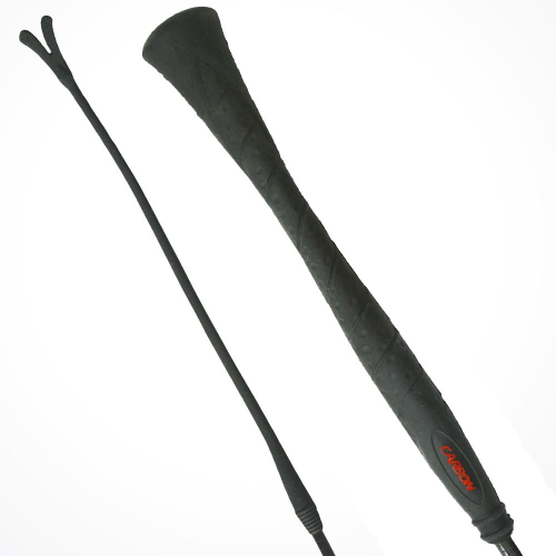 Cravache stick de dressage bout mouche Carbon