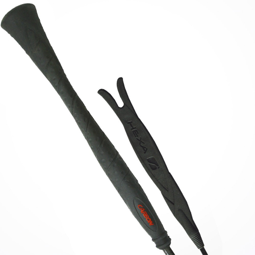 Cravache stick de dressage bout claquette Carbon