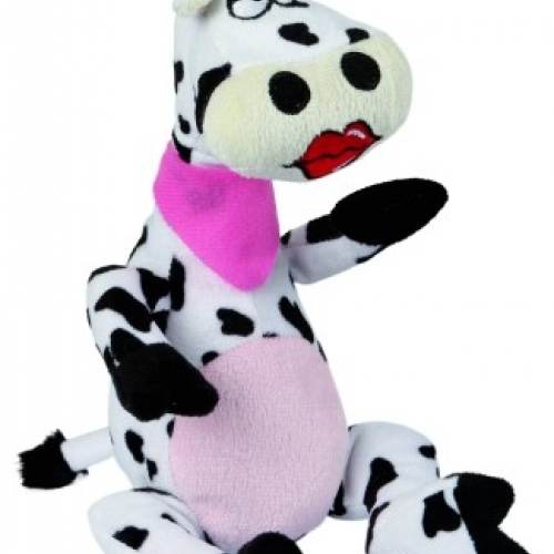 Peluche vache pour chien Olga