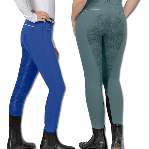 Pantalon équitation microfibre avec fond Femme Vienna - Elt