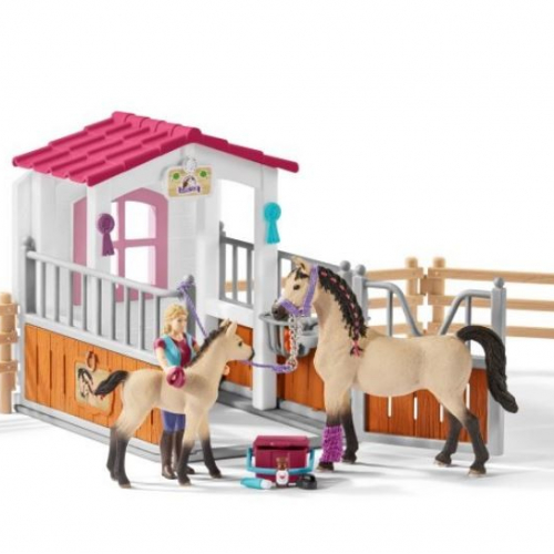 Kit de jeu Soigneuse pour chevaux Arabes - Schleich