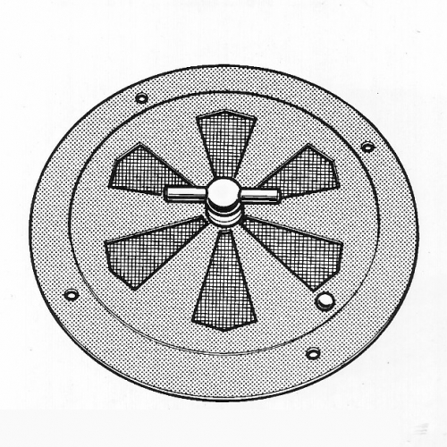 Grille ronde inox réglable diamètre 150 mm