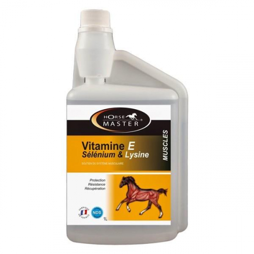 Vitamine E Selenium-Lysine anti-oxydant liquide 1L - Horse Master