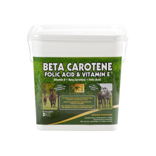 Fécondité juments Béta-carotène, acide folique & vitamine E 3 kg - Trm