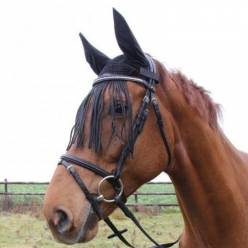 Bonnet anti mouche cheval à franges