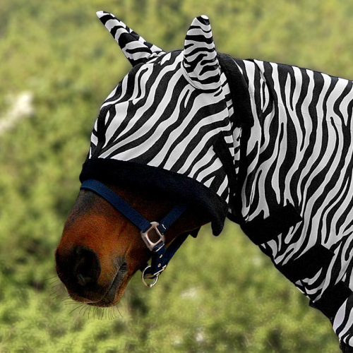 Masque anti mouche cheval Zebra