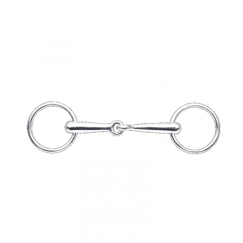 Mors de dressage deux anneaux simple brisure en inox