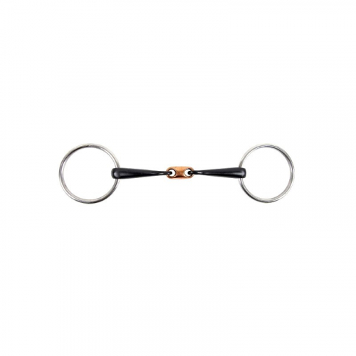 Mors cuivré Snaffle Bit deux anneaux double brisure canon de 13 mm