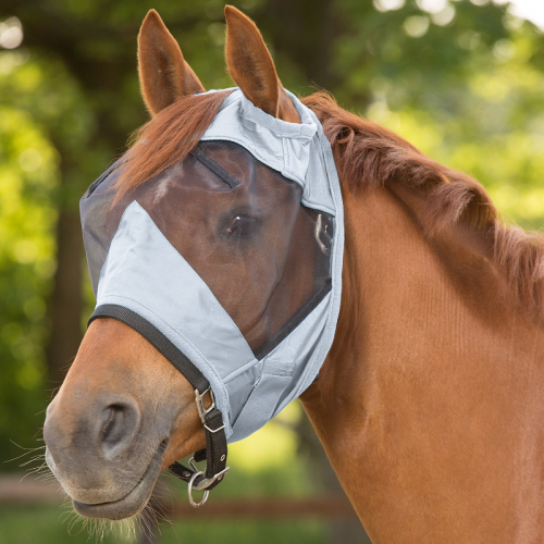 Masque anti mouche cheval anti-uv sans oreilles Premium