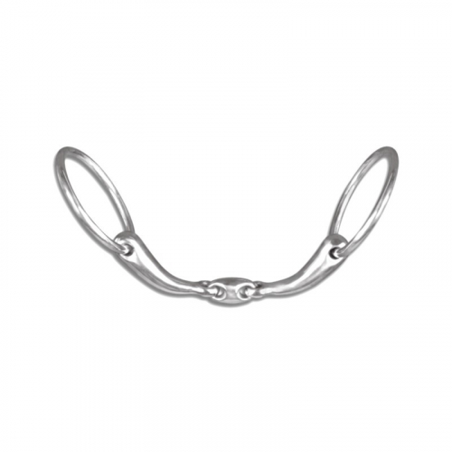 Mors cheval deux anneaux anatomique double brisure