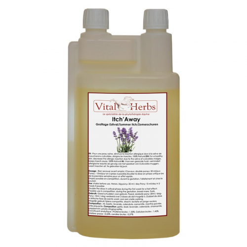 Itch Away complément liquide cheval Vital Herbs