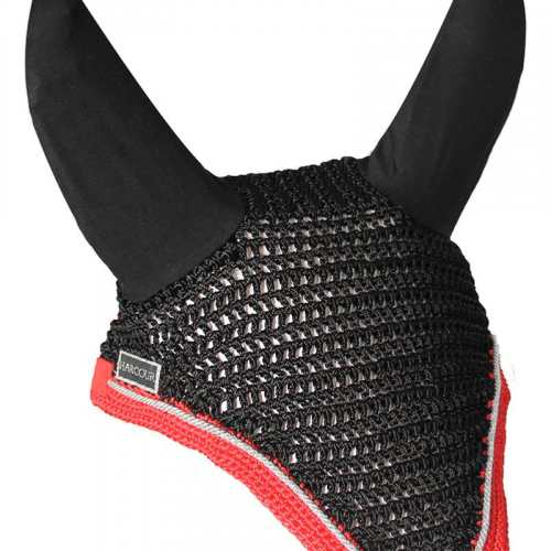 Bonnet cheval Diamant Rider Rouge/argent Harcour